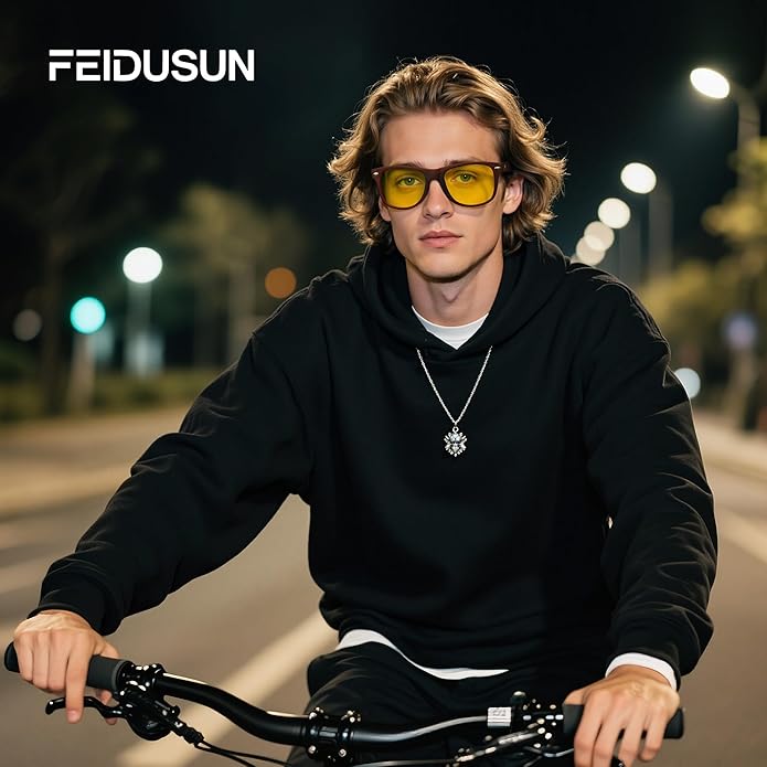 FEIDUSUN Sunglasses Men Polarized Sunglasses for Mens and Womens,Black Retro Sun Glasses Driving Fishing UV Protection
