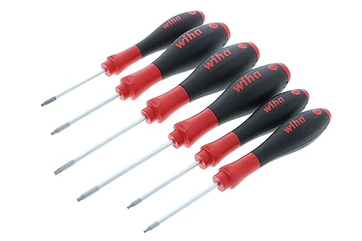 Wiha 36291 Torx Screwdriver Set, 6 Piece, Ergonomic Cushion Grip, Premium Tool Steel