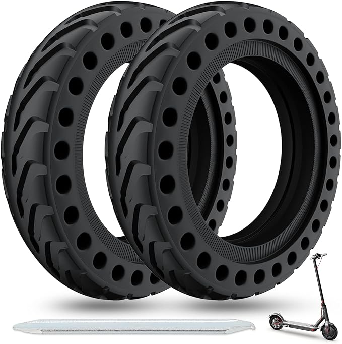 Cooryda Solid Tire for Xiaomi m365 Electric Scooter Mijia Mi m365 pro/gotrax gxl V2/gotrax XR, 8.5 inches Electric Scooter Wheels 8 1/2'' Front or Rear Replacement Honeycomb Solid Tires(2 Piece)