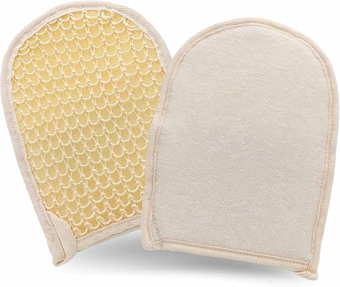 Jeffers Equine Double Sided Sisal & Microfiber Face Mitt for Horses – Horse Grooming Mitt, Horse Care Tool, Barn & Stable Grooming, Sensitive Areas, Exfoliating, Polishing, Cleaning -8" L x 6" W