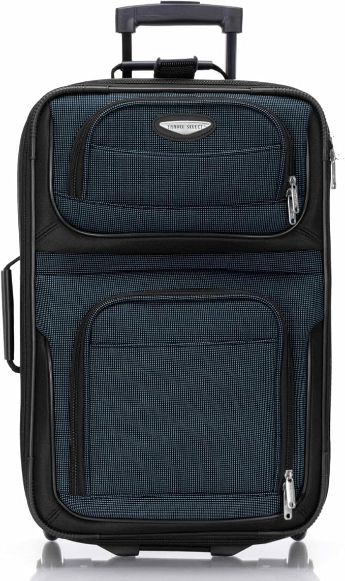 Travel Select アムステルダム ソフトサイド 拡張可能荷物 ローリングホイール付き ネイビー 2点セット (15/21)