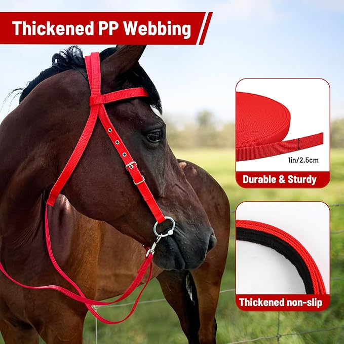 Horse Bridle Bridle Rein Harness Adjustable Horse Bridle Headstall Equestrian Reins