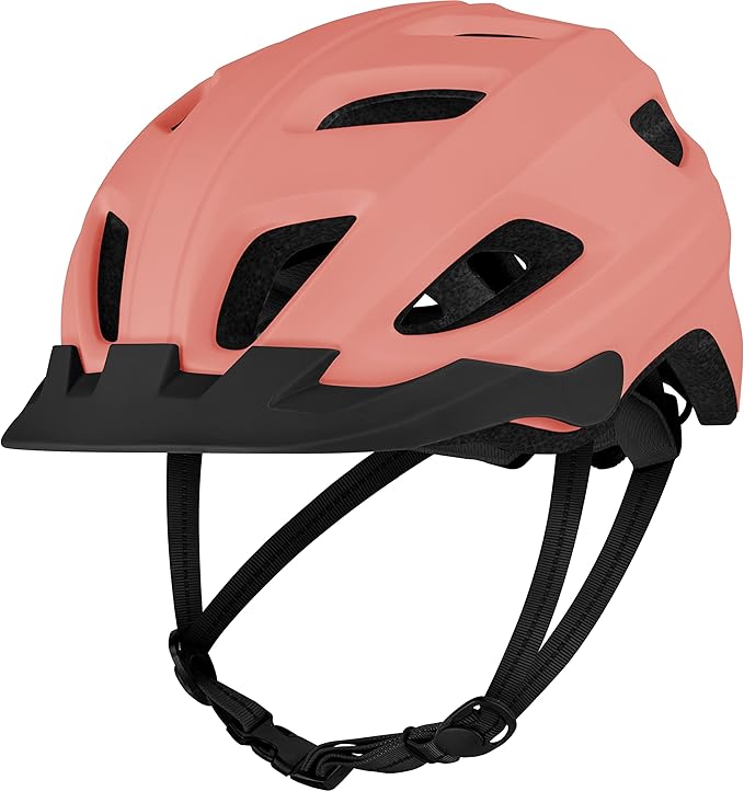 Retrospec Lennon Adult Bike Helmet with LED Safety Light Adjustable Dial & Removable Visor - Adjustable Bicycle Cycling Helmet for Men & Women