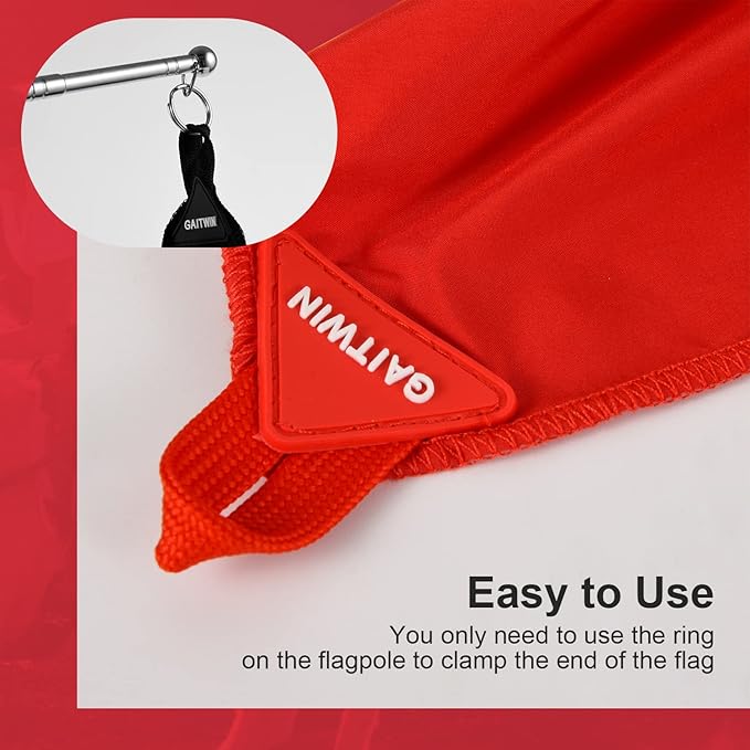Horse Training Flag Equipment 5 Pcs with 1Pcs Telescopic Flag Pole Lunge Whip Stick for Horsemanship Supplies - Upgrade Stitched Loop Design