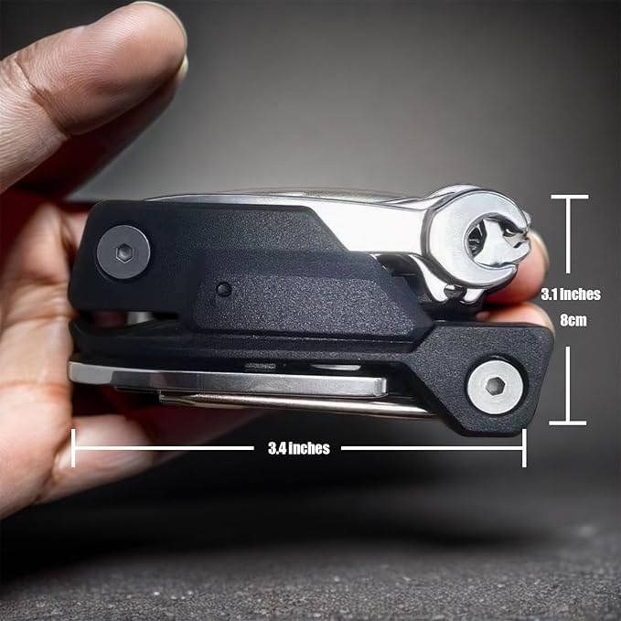 USHAKE Bike Multi Tool 20-in-1 Portable Bicycle Multi-Function Repair Kit with Hex Wrenches, Tire Levers Lightweight for MTB Road Cycling, Carry Case Included