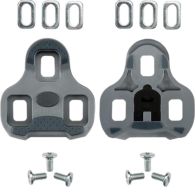 Look Cycle - KEO Grip Cycling Cleats with Memory Positioner Function - Compatible with All Pedals on The Market - Anti-Slip TPU Surface