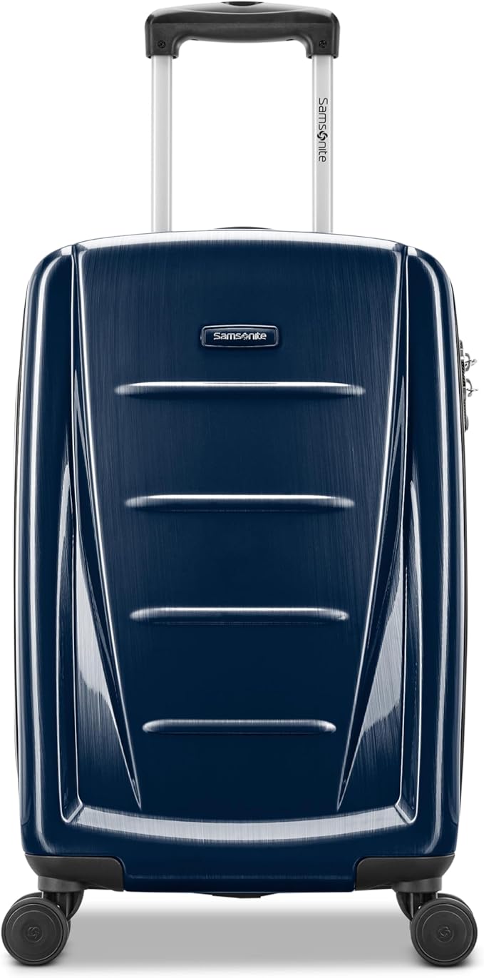 Samsonite Winfield 2 ハードサイド荷物 スピナーホイール付き、ネイビー、機内持ち込み20インチ