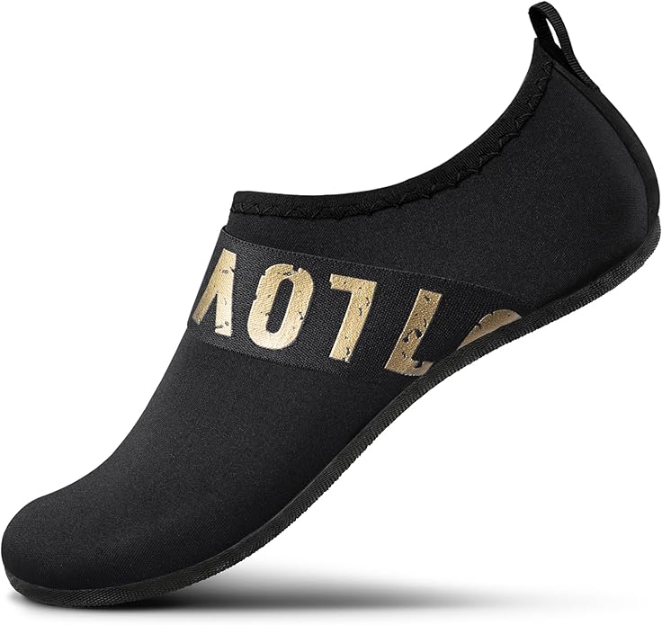 SEEKWAY Water Shoes Women Men Adult Quick-Dry Aqua Socks Barefoot Non Slip for Beach Swim River Pool Lake surf Black SK002(U)