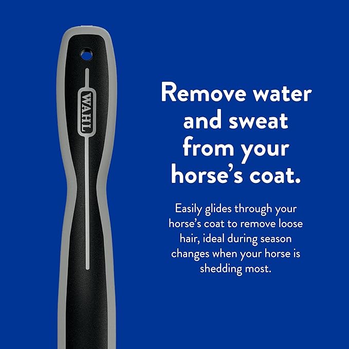 WAHL Professional Animal Equine Grooming Sweat Scraper Horse Tool - Black