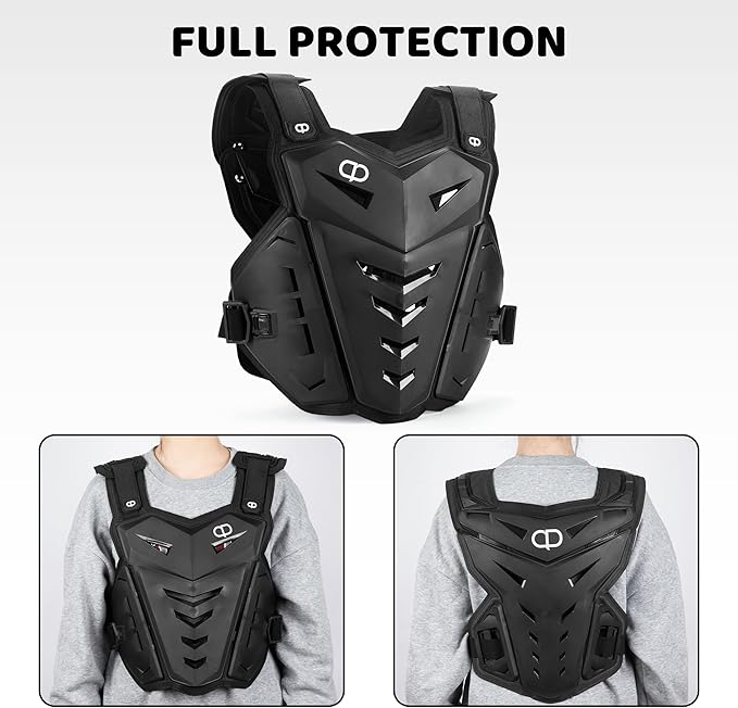 DA - Kids Dirt Bike Gear - Youth Motorcycle Riding Protective Gear Motocross Armor Suit Chest Protector for Boys Girls Mountain Biking Cycling