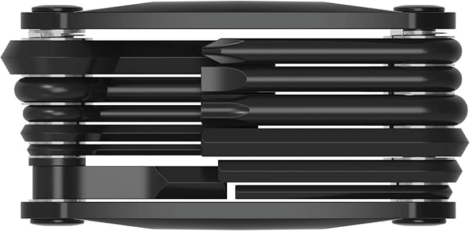 LEZYNE RAP II Bicycle Multi-Tool 12 in 1, Anti-Corrosion Bits, Hex 2/2.5/3/4/5/6/8mm, T10/T25/T30, Phillips, Flathead, Compact Bike Tool