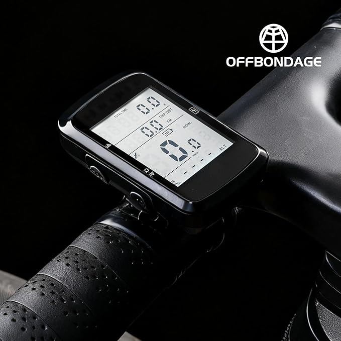 Bike Computer GPS Bicycle Speedometer Odometer with Automatic Backlight Waterproof and Long Battery Life