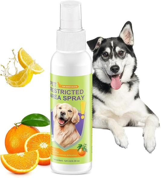 Bitter Apple Spray for Dogs to Stop Chewing - Anti Chew Dog Training Deterrent for Furniture, Shoes & Wires - Pet-Friendly & Stain-Free Formula - 4oz (120ml)