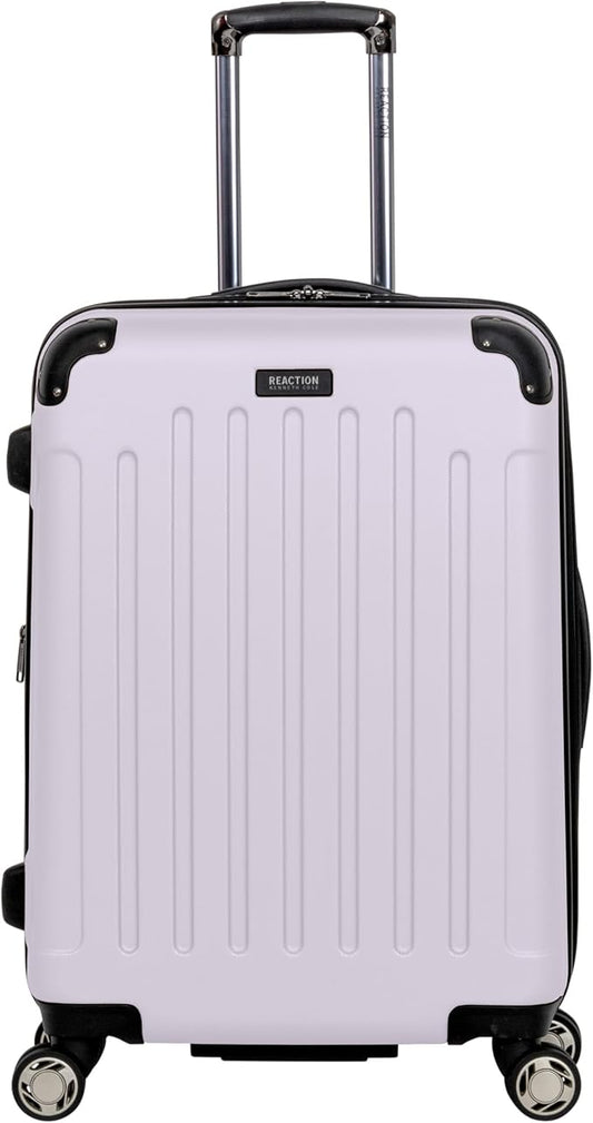 Kenneth Cole REACTION Renegade Luggage Expandable 8-Wheel Spinner Lightweight Hardside Suitcase, Orchid Ice, 24-Inch Checked