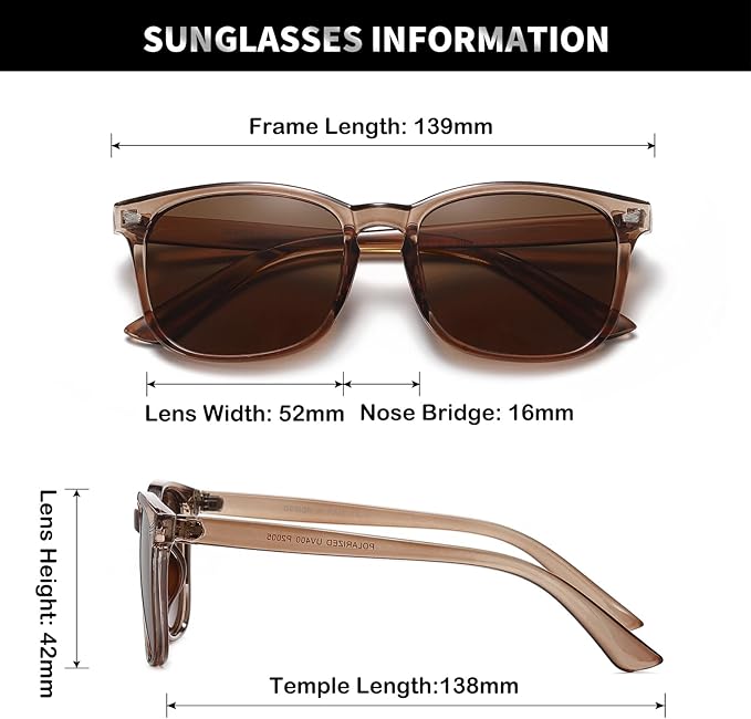 DUSHINE 偏光サングラス レディース クラシックレトロスタイル UV400保護
