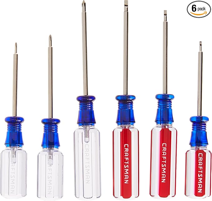 CRAFTSMAN Small Screwdiver Set, 6Piece Jewelers Set (CMHT65043)