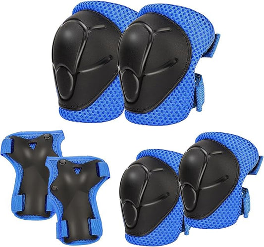 Knee Pads for Kids， Knee Pads and Elbow Pads Set Toddler 3-10 Years Protective Gear Set for Girls Boys with Wrist Guards for Skating Cycling Bike Rollerblading Scooter