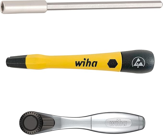 Wiha 75965 65個組 システム4 ESDセーフ マスタテクニシャン ラチェット・マイクロビットセット