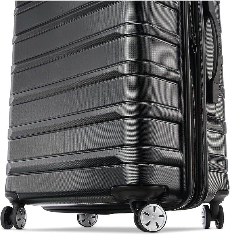 Samsonite Omni 2 ハードサイド 拡張可能 スピナーホイール付きスーツケース 2点セット (19/28), ミッドナイトブラック