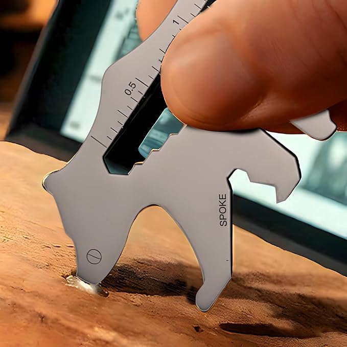 Father's Day Gifts for Dad from Daughter Son, Keychain Multi-tool 15 in 1 Pocket Gadgets Tools Bottle Opener Screwdriver, EDC Tool Key Ring Anniversary Birthday Gifts for Men Him (Bear)