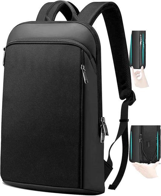 ZINZ Slim and Expandable 15 15.6 16 Inch Laptop Backpack Anti Theft Business Travel Notebook Bag with USB, Multipurpose Large Capacity Daypack for Men & Women,DB01K02