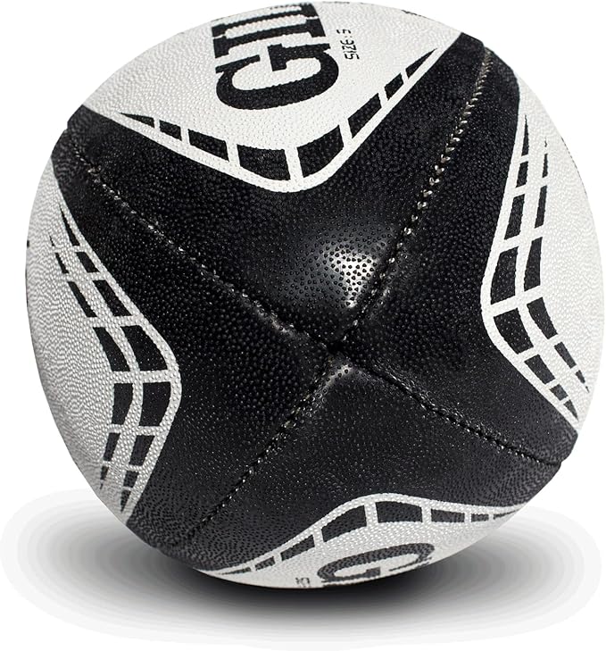 World Rugby Shop X Gilbert G-TR4000 Rugby Ball - Adult and Youth Sizes 3, 4, and 5 - Hand Stitched - 3 Ply Construction