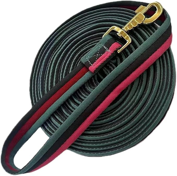 Premium Horse Training Lunge Line with Alloy Trigger Buckle for Accurate Equestrian Training of 26 Foot (8 Meters)