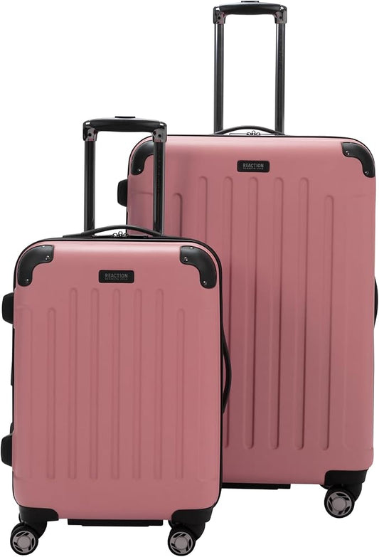 Kenneth Cole REACTION Renegade Luggage 拡張可能 8輪スピナー 軽量ハードサイドスーツケース、ピオニー、2点セット (20インチ/28インチ)