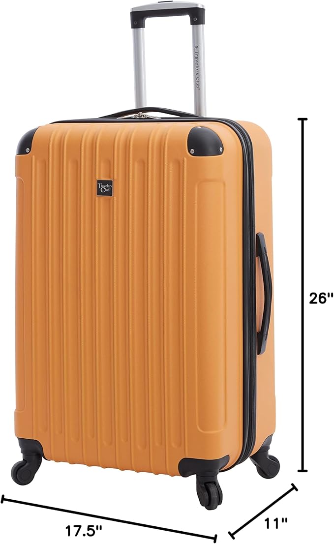 Travelers Club Midtown ハードサイド 4点セット ラゲッジトラベルセット、バタースコッチ