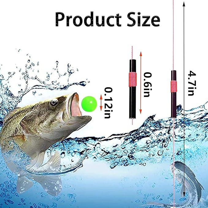 YOTO Bobber Stops for Fishing,Float Bobber Stops String Knots&Fishing Glow Beads