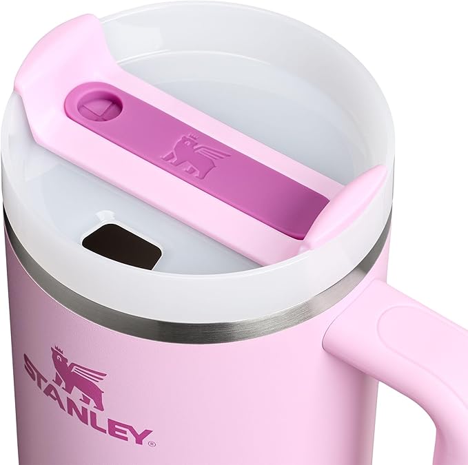 STANLEY Quencher H2.0 タンブラー ハンドルとストロー付き 40oz | Flowstate 3段階調節フタ | 車のドリンクホルダー対応 旅行に便利 | 真空断熱ステンレス | BPAフリー | チェリーブロッサム