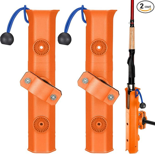 Pole Mount Fishing Rod Holders for Bike Rack Rotatable Fishing Chair Pole Holders with Clamp for Boat Bicycle Motorcycle Kayak Cart