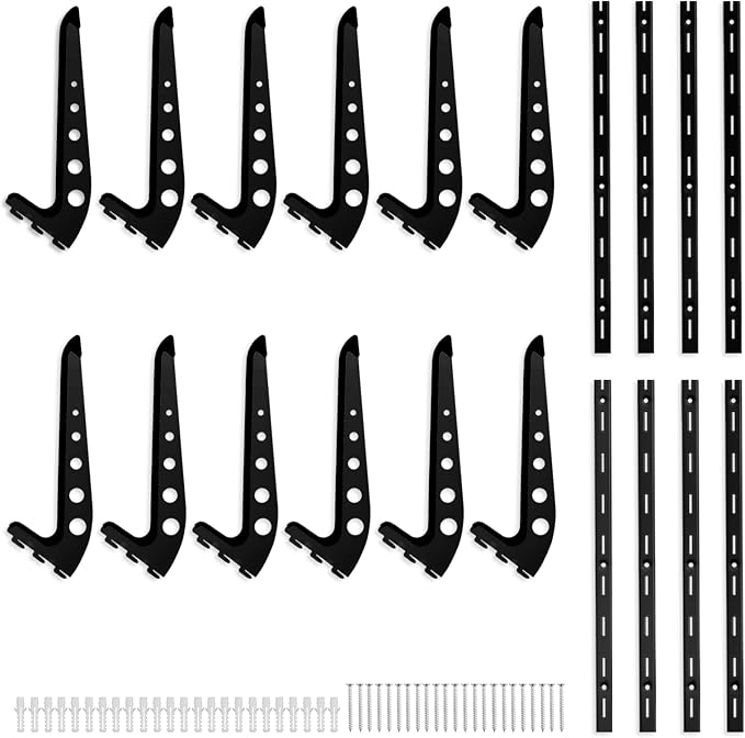ShouRong Snowboard Wall Mount, Adjustable 5/6 Board Surfboard Rack, Surfboard Wall Hangers for Surfboard, Wakeboard, and Snowboard Storage at Home or Garage