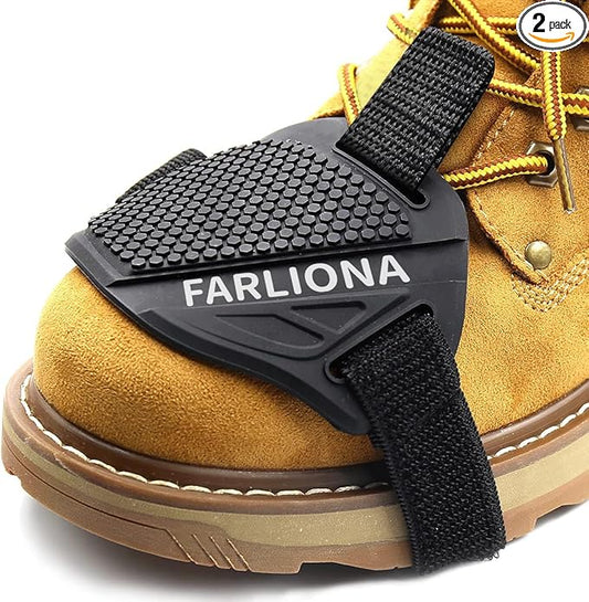 2 PCS Motorcycle Motorbike Shift Pad, Shoe Boot Protector Cover, Useful Rubber Gear Shifter Accessories for Men Women, Black, Medium