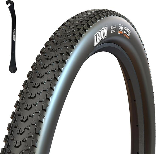 Ikon Mountain Bike Tire - 26" 27.5" & 29" - Bundle with Cycle Crew Tire Lever