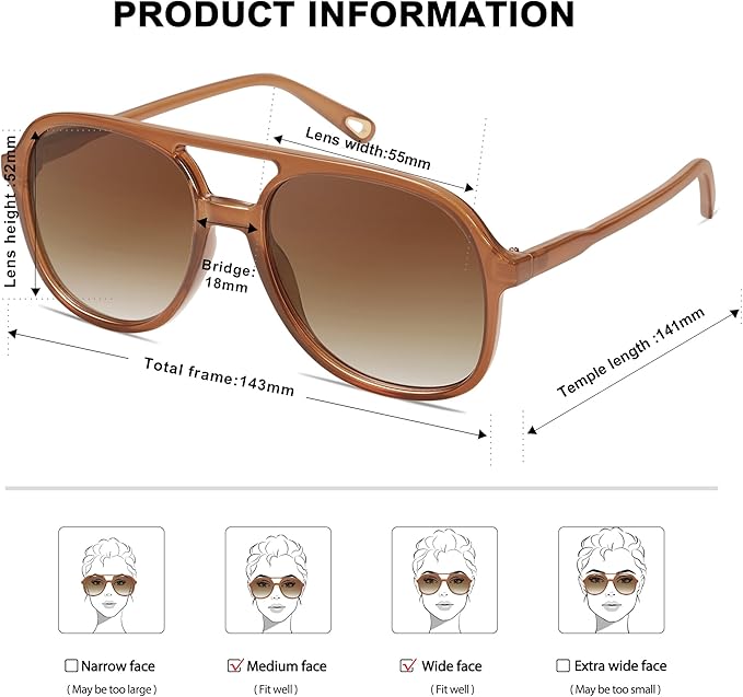 SOJOS Retro Polarized Aviator Sunglasses Womens Mens Classic 70s 80s Vintage Trendy Square Aviators SJ2174