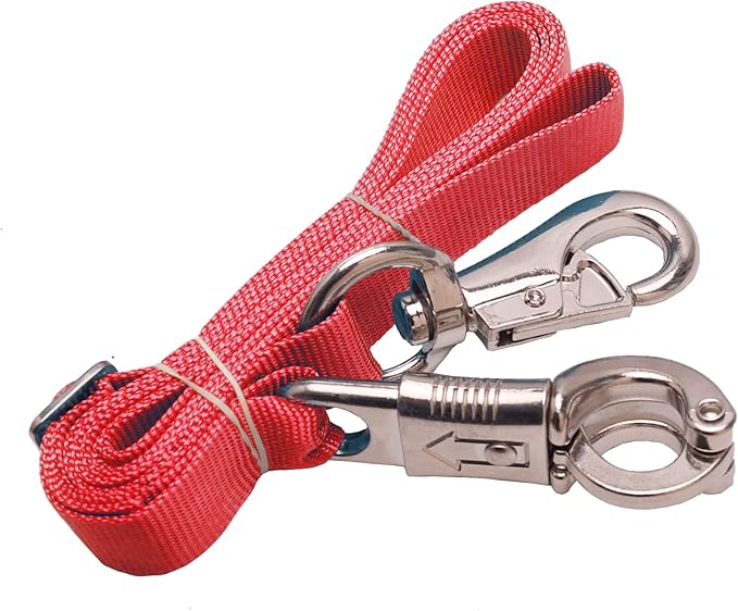 Adjustable Nylon Cross Ties （2 Pack）-Cross Tie with Panic Snap and Bull Snap - Adjusts from 44.5" to 78.3"