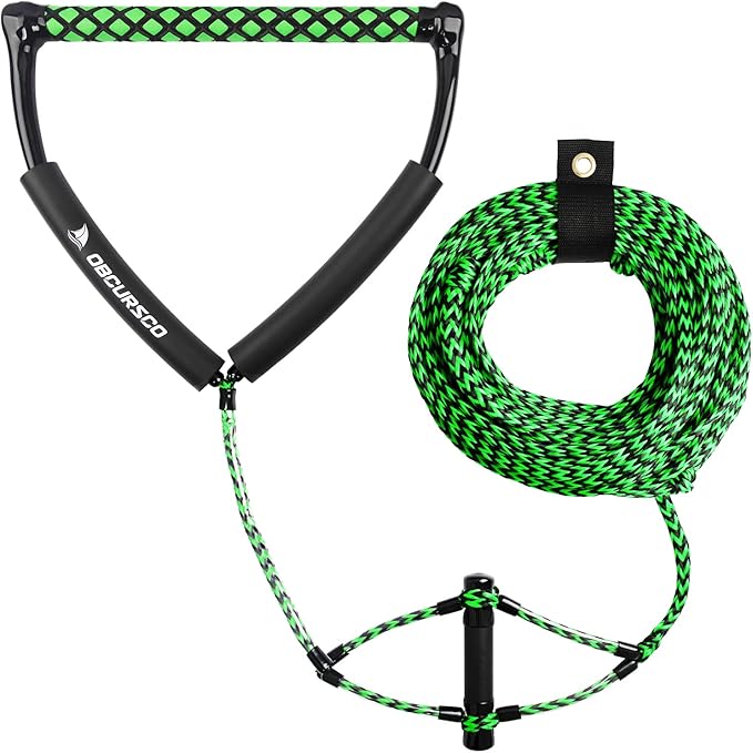 Obcursco 75FT Wakeboard Rope, Water Ski Ropes with EVA Handle for Water Skiing, Wakeboard, Kneeboard