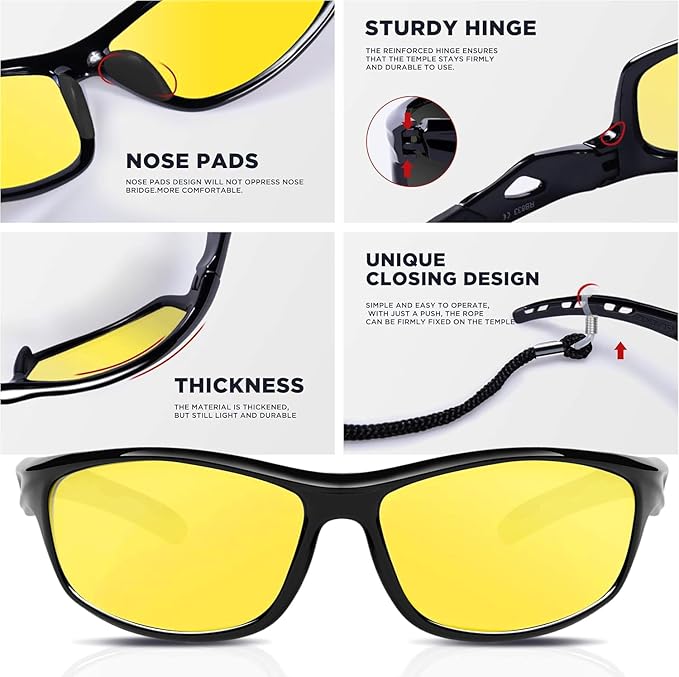 RIVBOS Sunglasses for Men Women Polarized UV Protection Sports Fishing Driving Shades Cycling RB833