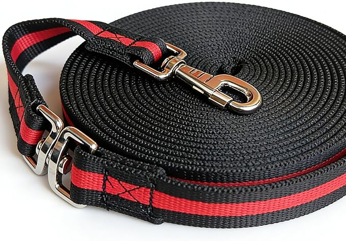 Premium Horse Training Lunge Line with Alloy Trigger Buckle for Accurate Equestrian Training of 26 Foot (8 Meters)