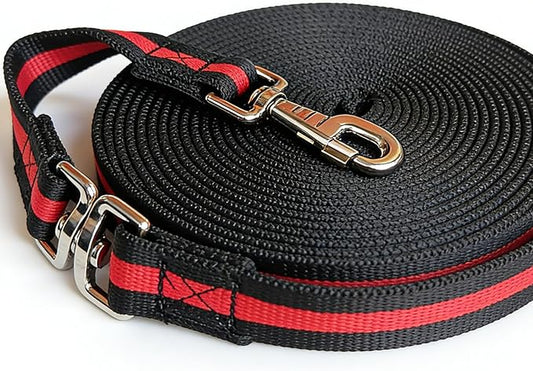 Premium Horse Training Lunge Line with Alloy Trigger Buckle for Accurate Equestrian Training of 26 Foot (8 Meters)