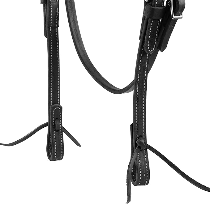 Weaver Leather Black Latigo Leather Headstall