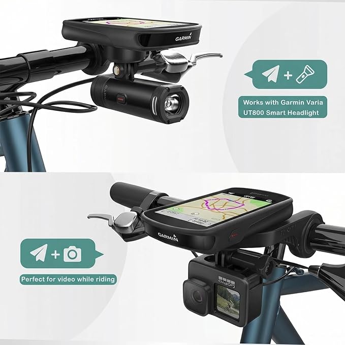 Bike Mount Compatible with Garmin Edge 540 530 520 510 500 200 130 20 25 800 810 820 830 840 1000 1040 1030 1050 Plus Explore 2 XOSS G/G+ GPS Computer MTB Cycling Handlebar Holder