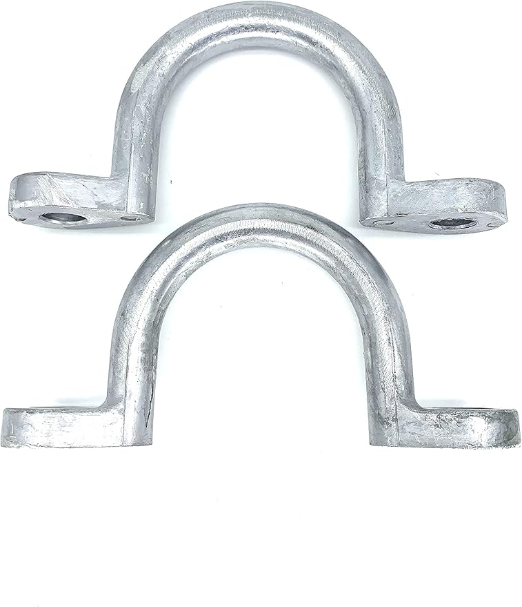 Replace Trailer Tie Loop 2" I.D. Aluminum Bolt-On Lashing Rope Tie Down Ring Horse (2 Pack)