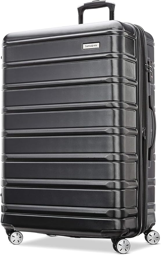 Samsonite Omni 2 ハードサイド 拡張可能 スピナーホイール付きスーツケース 2点セット (19/28), ミッドナイトブラック
