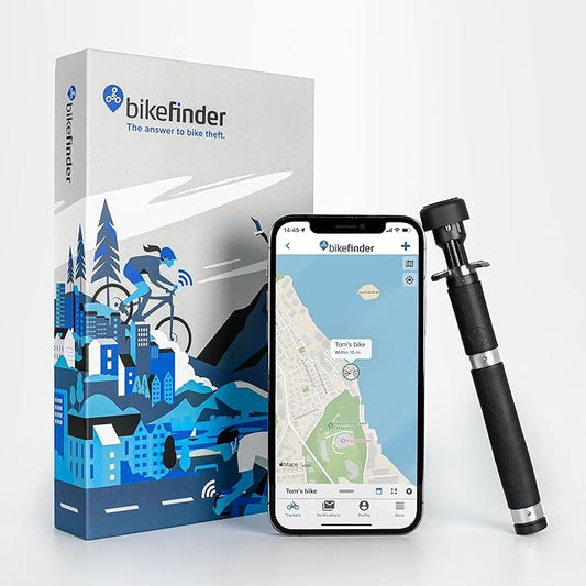 Gen2 - Anti-Theft Bike Tracker with Wi-Fi, GPS, LPWAN and Bluetooth, Hidden and Locked Inside Handlebar, Worldwide Coverage, eSIM Included - Subscription Required