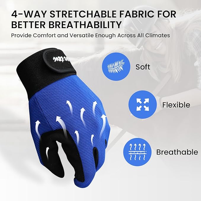FINGER TEN Horse Riding Gloves Equestrian Women Kids for Girls Boys Mesh Breathable Lightweight Color Pack, Comfortable Grip for Summer