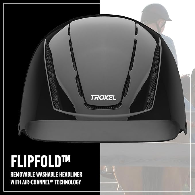 Troxel Spirit Full Coverage Horse Riding Helmet, Low-Profile Adjustable Design, Safety Horseback Riding Gear