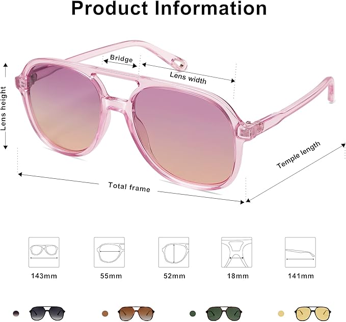 SOJOS Retro Polarized Aviator Sunglasses Womens Mens Classic 70s 80s Vintage Trendy Square Aviators SJ2174