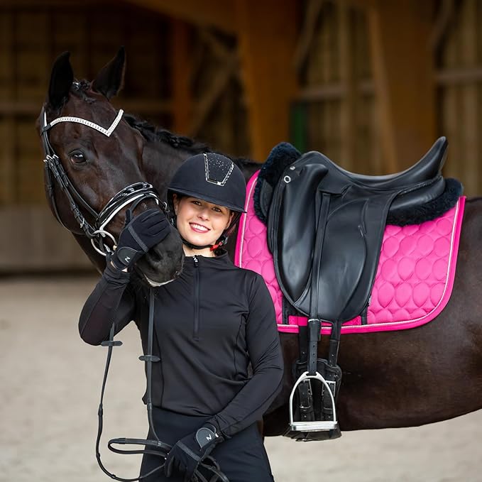 HORZE Grayson Classic Leather Ergonomic Snaffle Dressage Bridle with Detachable Flash